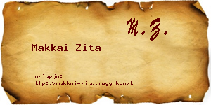 Makkai Zita névjegykártya